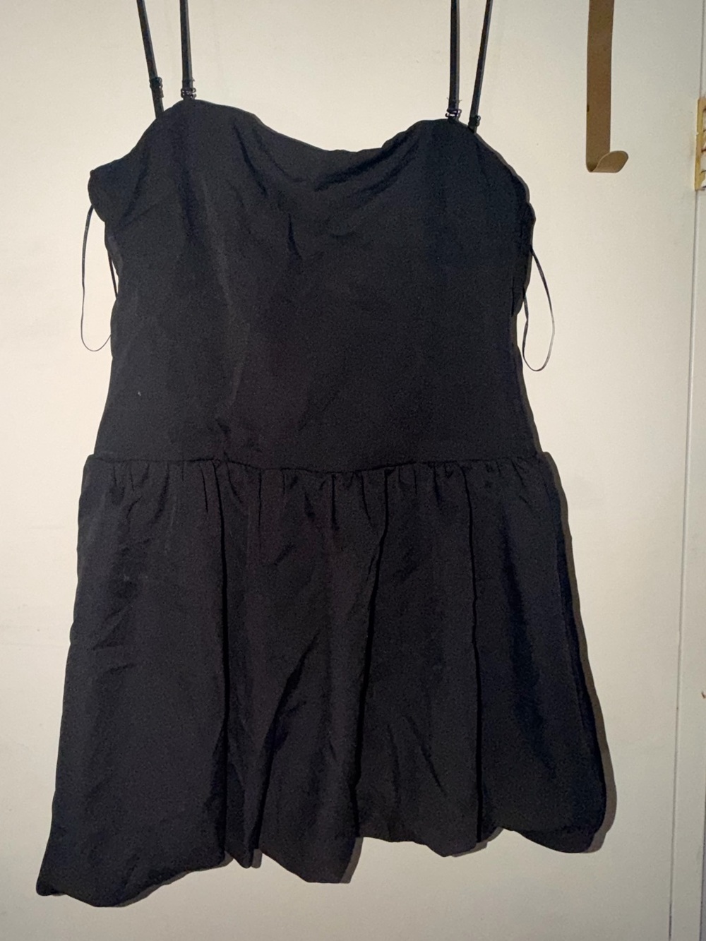 Urban Heritage Black Mini Dress with Spaghetti Straps